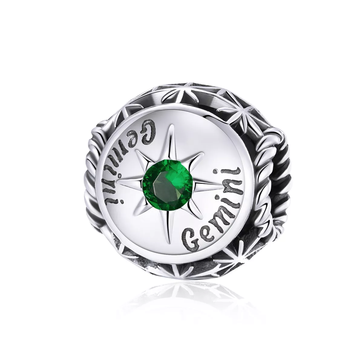 charm de estilo pandora con brillo para el signo géminis scc1725 7