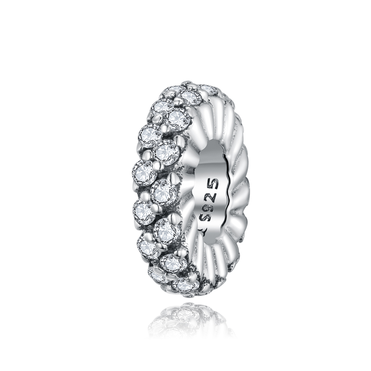 estilo pandora espaciador brillante de invierno scc1648