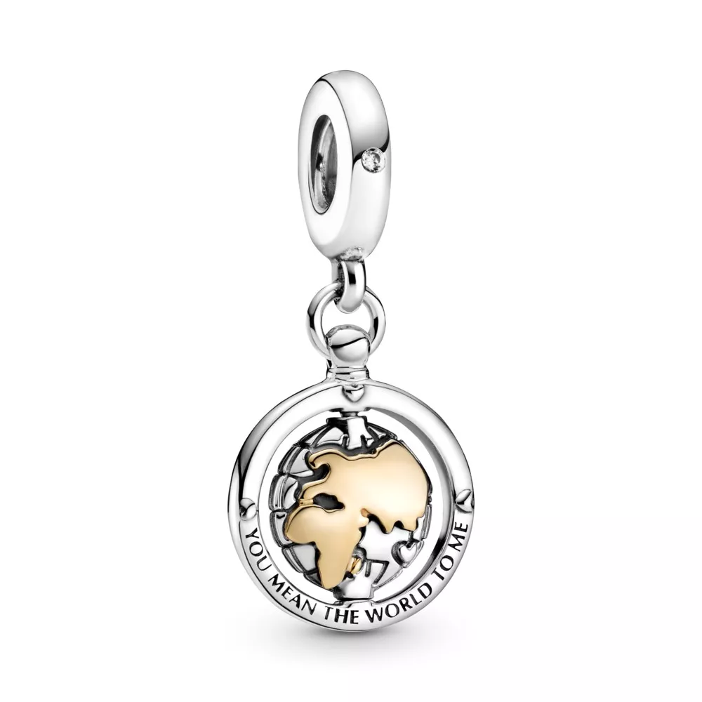 pandora amuleto de dije giratorio mundo 799303c01