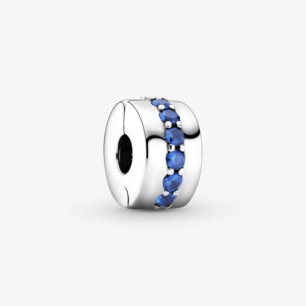 pandora clip azul brillo 791972c01