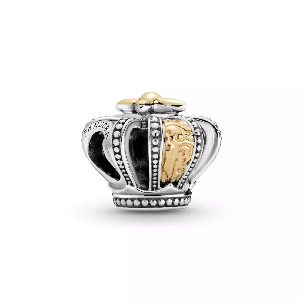 pandora encanto regal crown en dos tonos 799340c00