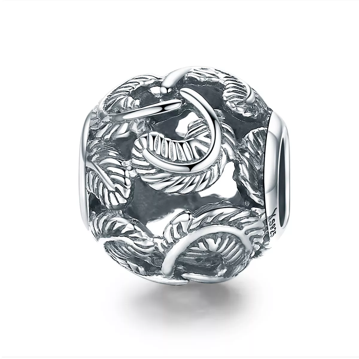 charm de alas vintage en plata estilo pandora scc810