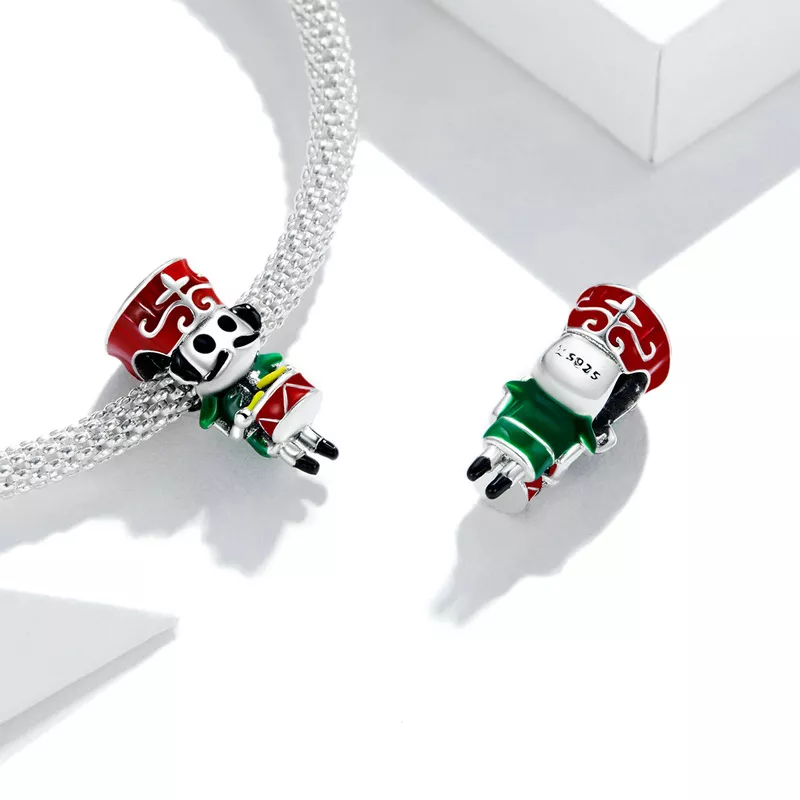 (imagen para) Charm de Cascanueces plateado al estilo Pandora - SCC1638 - Ver 3