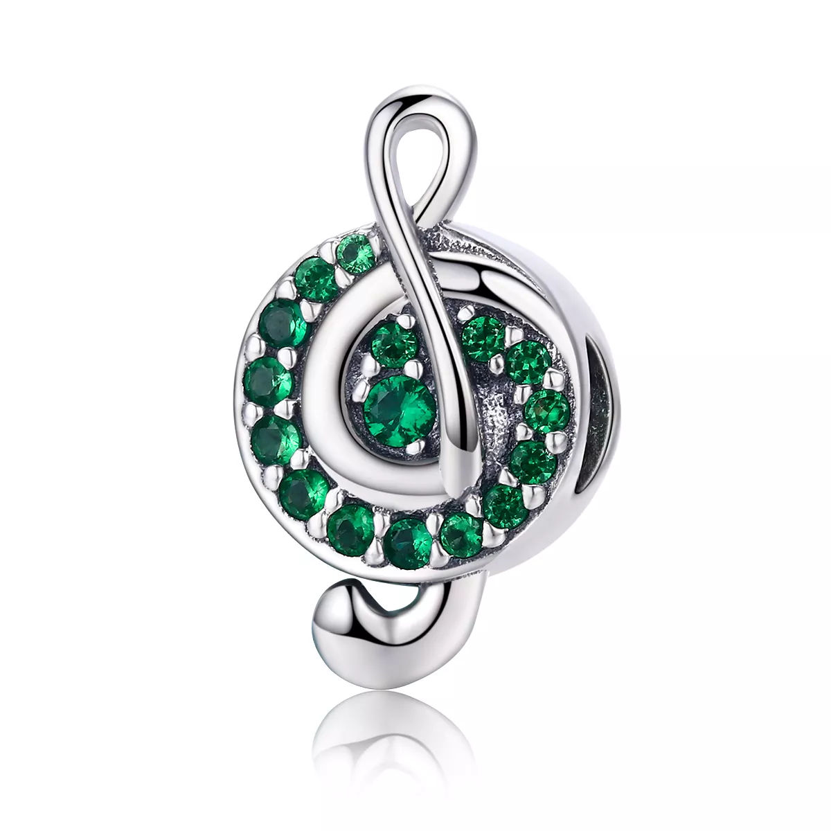 charm de clave de sol estilo pandora en plata scc450