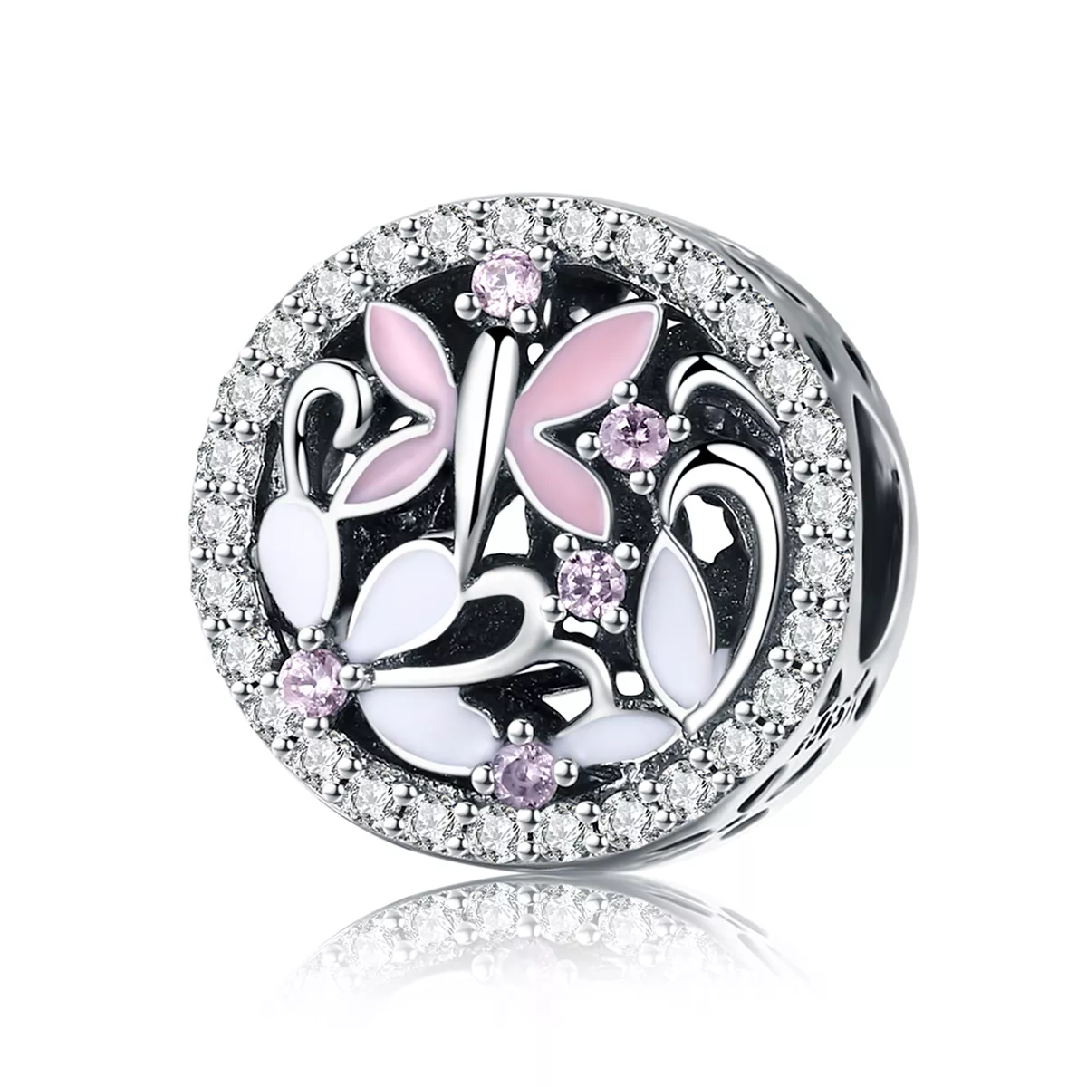 charm de libélula de plata al estilo pandora scc757