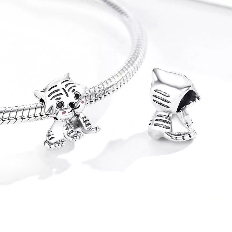 (imagen para) Charm de Plata Estilo Pandora con Tigger - SCC1573 - Ver 2