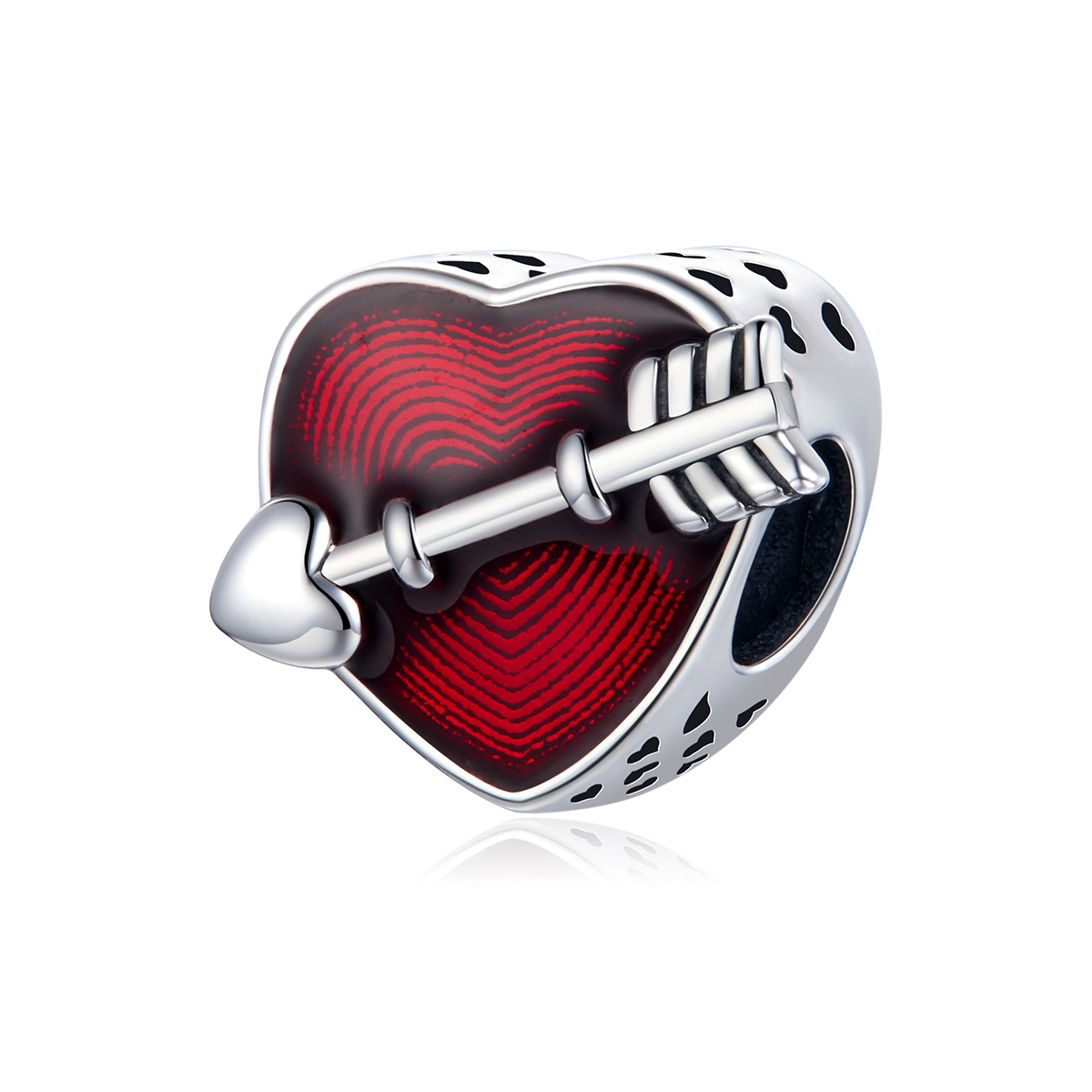 charm de primera amor en plata estilo pandora para el día de san valentín scc480