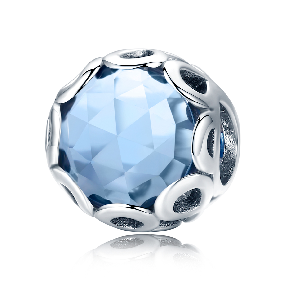 charm estilo pandora de plata con símbolo infinito scc755