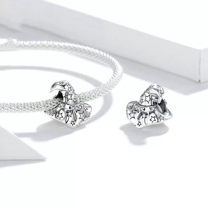(imagen para) Charm estilo Pandora de Sombrero Seleccionador de Plata - SCC1621 - Ver 2