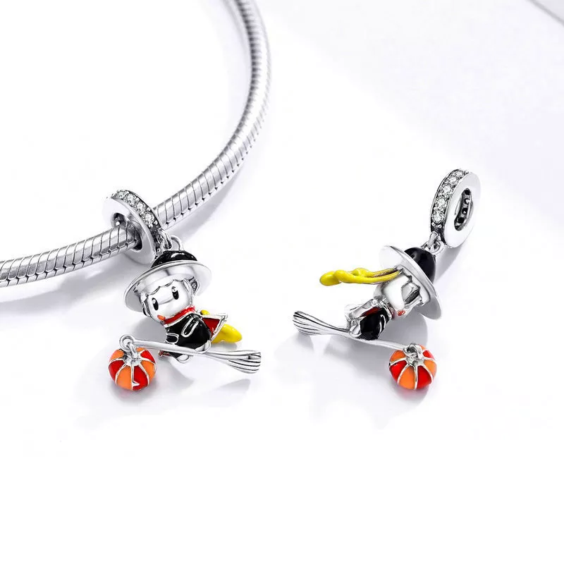 (imagen para) Encanto de Bruja de Plata al Estilo Pandora - BSC240 - Ver 2