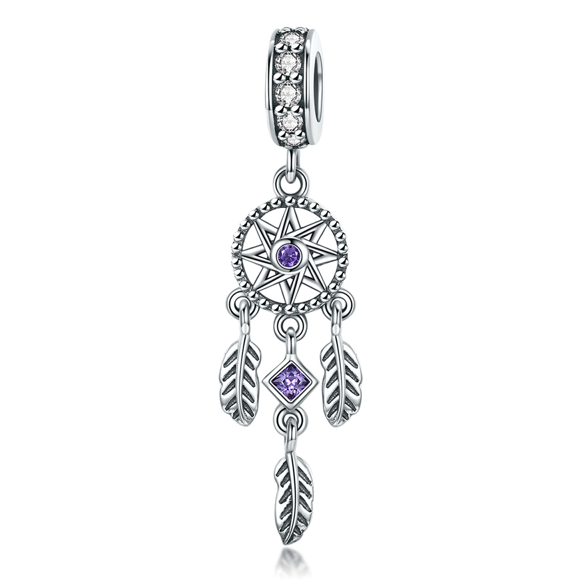 colgante atrapasueños plata estilo pandora scc841