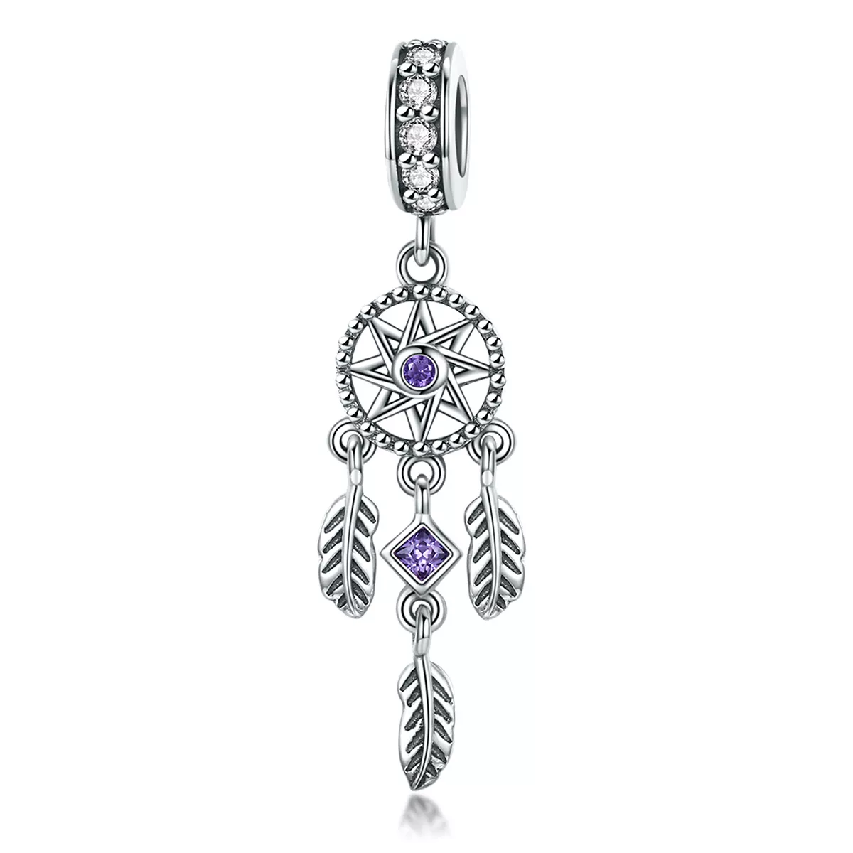 colgante atrapasueños plata estilo pandora scc841