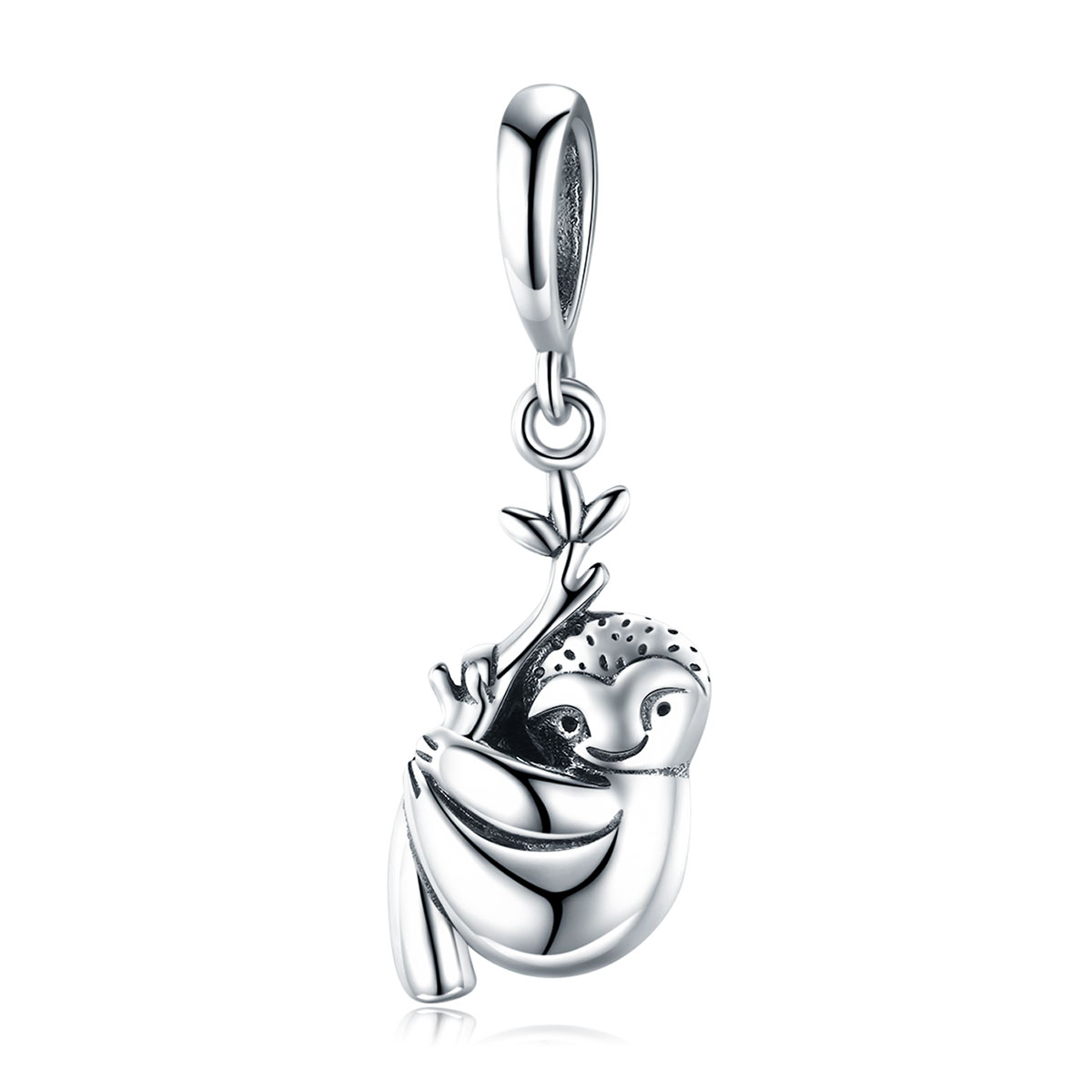 colgante de plata estilo pandora de lindo perezoso scc866