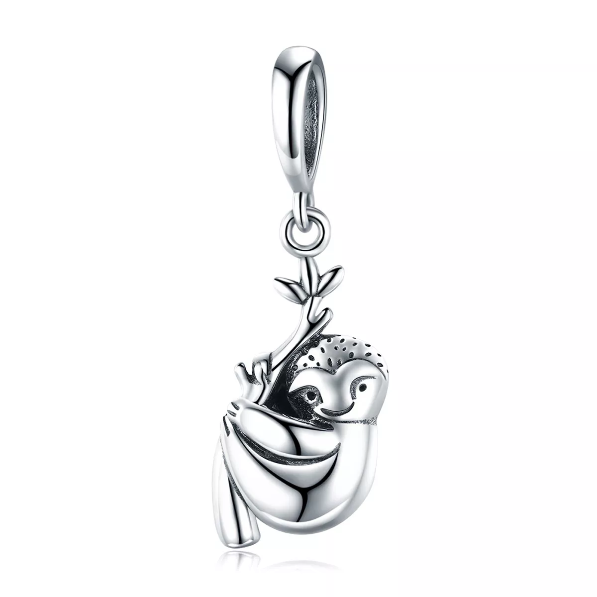 colgante de plata estilo pandora de lindo perezoso scc866