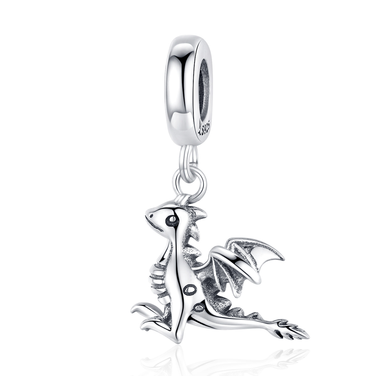 estilo pandora plata eres mágico dragón colgante scc1322