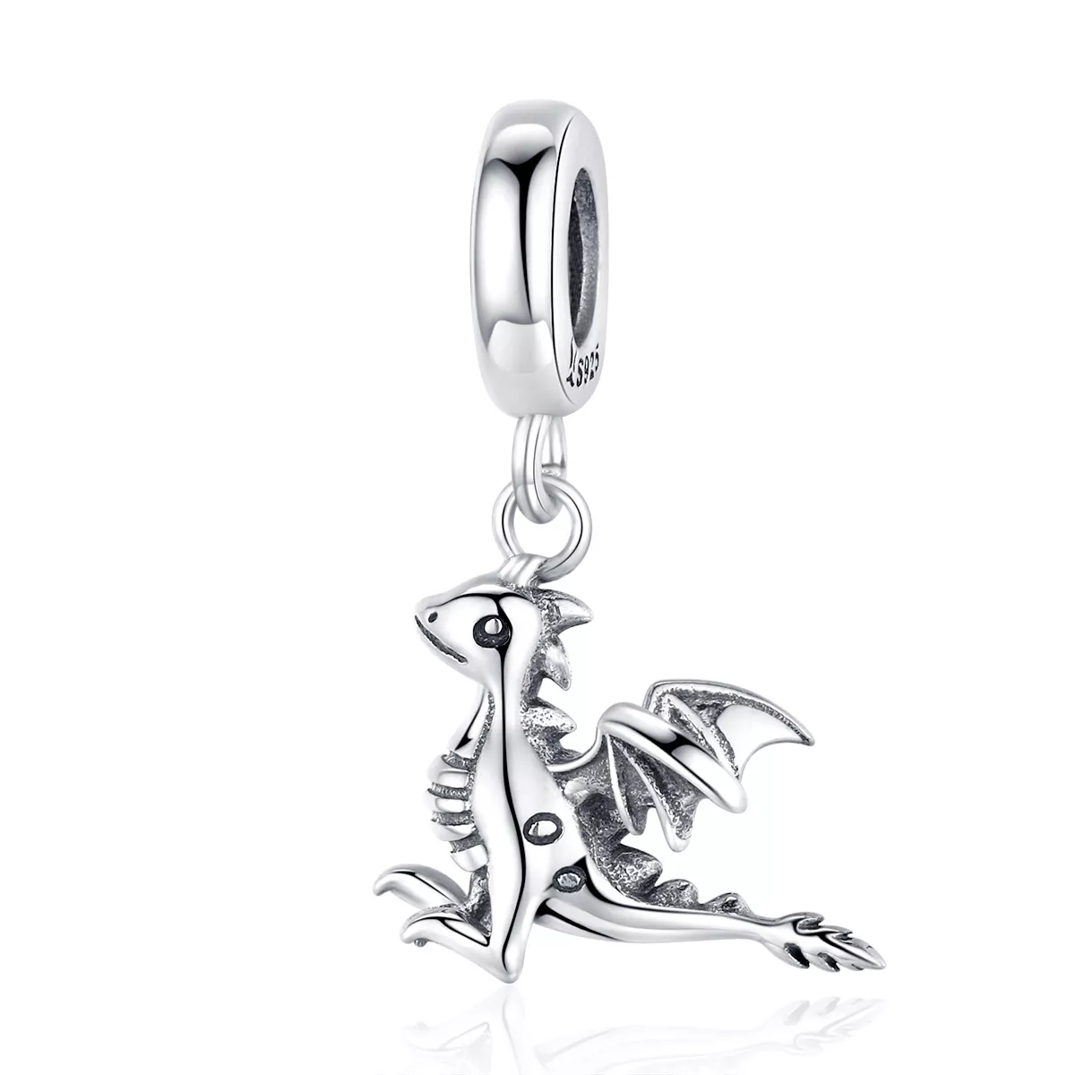 estilo pandora plata eres mágico dragón colgante scc1322