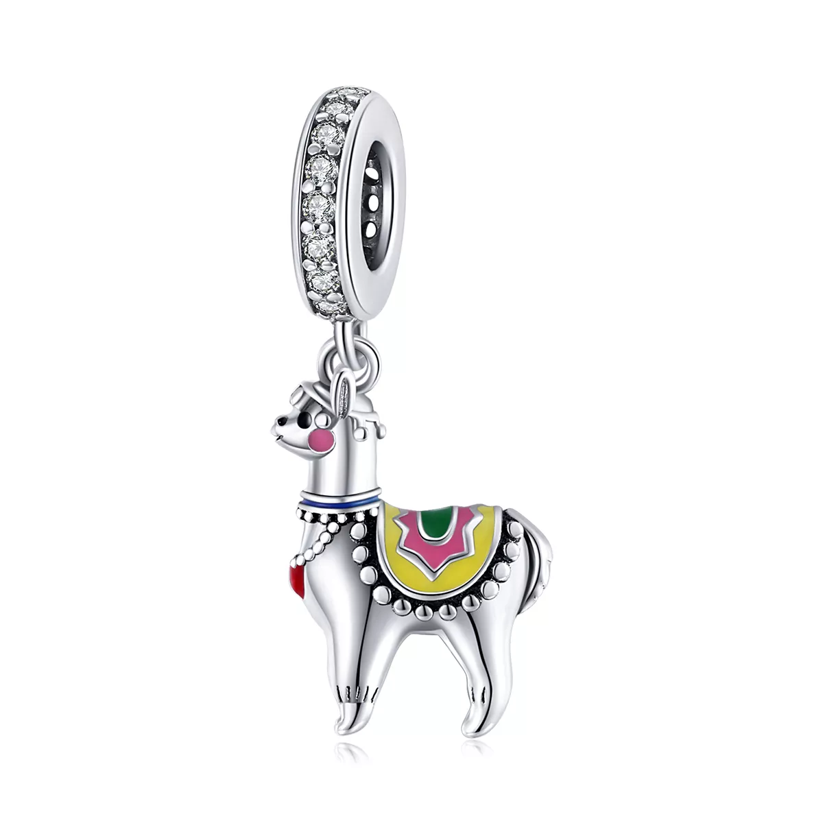 estilo pandora plata lindo colgante de alpaca scc1737