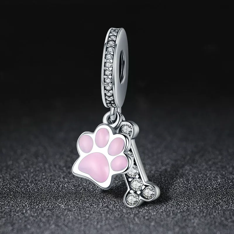 (imagen para) Pulsera estilo Pandora de plata con colgante para amantes de mascotas - SCC452 - Ver 3