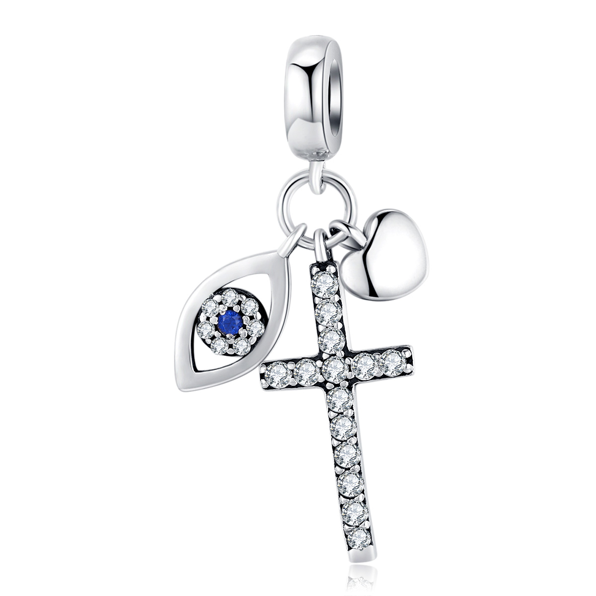 pulsera estilo pandora en plata con colgante de guardián scc1327