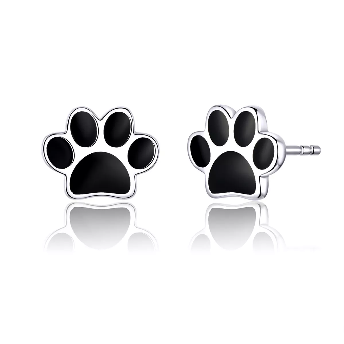 aretes con garras encantadoras de plata estilo pandora sce757