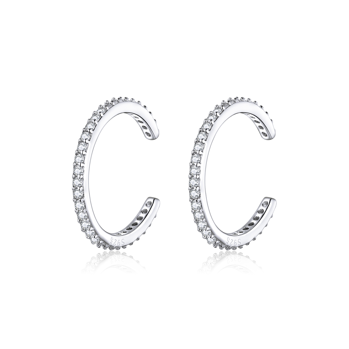 aros de plata estilo pandora simples sce842