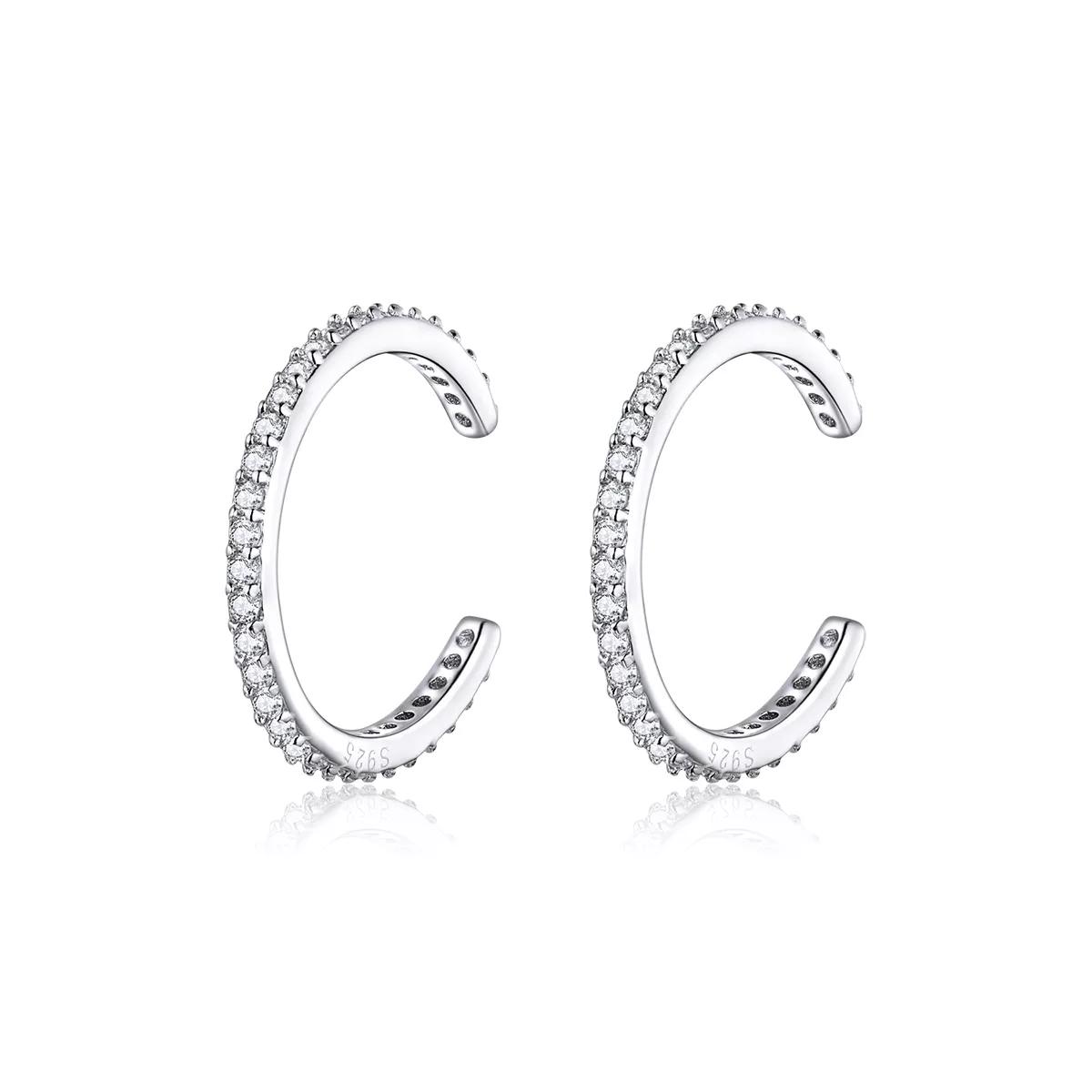 aros de plata estilo pandora simples sce842