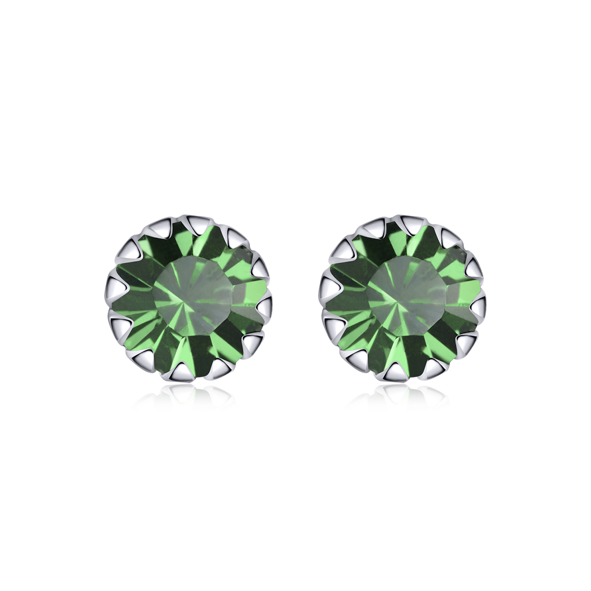 estos aretes de estilo pandora en plata con piedra de nacimiento de mayo sce862 5