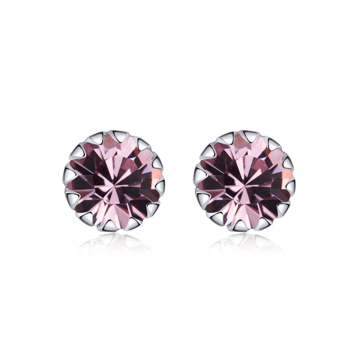 pendientes de plata estilo pandora con piedra de nacimiento de junio sce862 6