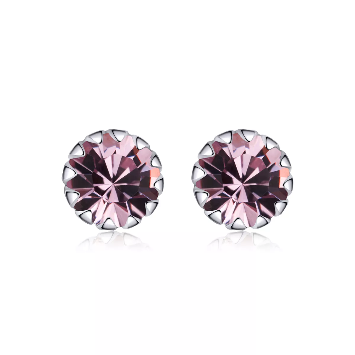 pendientes de plata estilo pandora con piedra de nacimiento de junio sce862 6