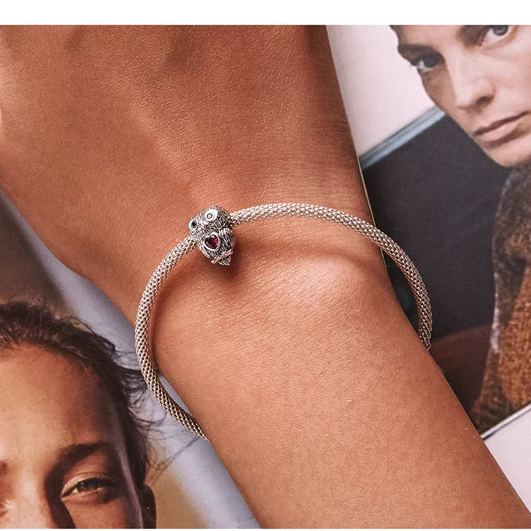 (imagen para) Charm de búho lindo estilo Pandora - SCC2253 - Ver 9