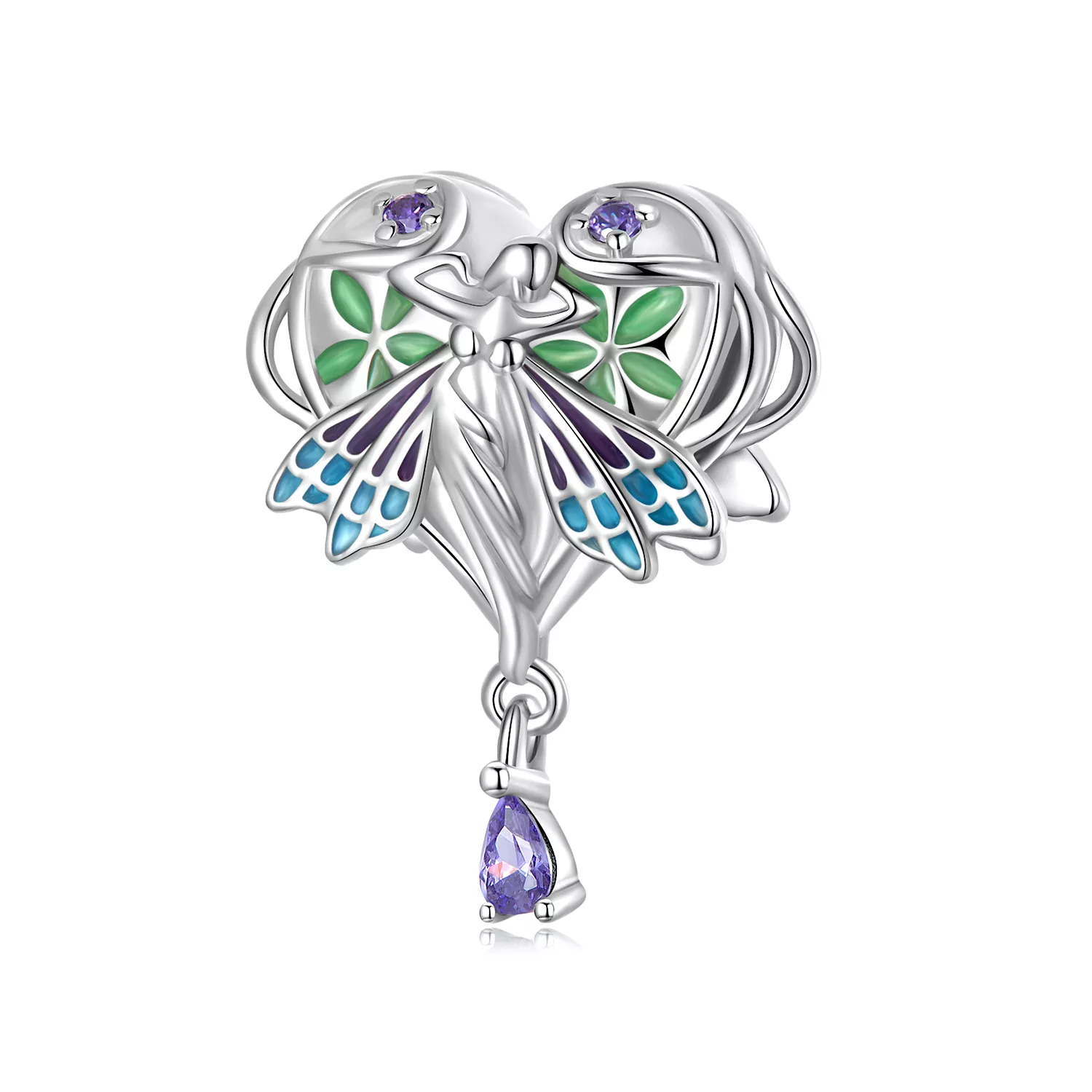 charm de estilo pandora con angelito del amor scc2296