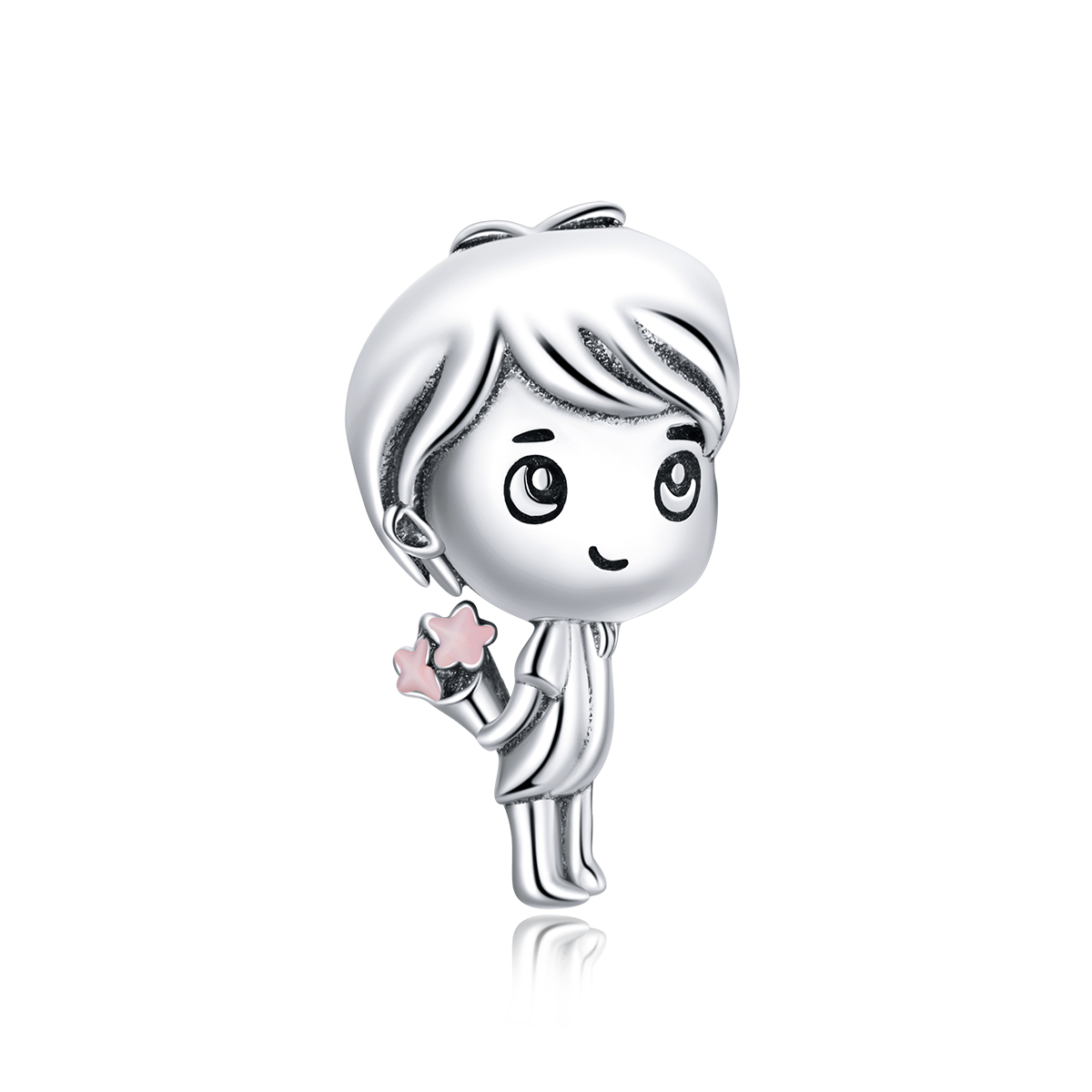 charm de estilo pandora en forma de latido del corazón de niño bsc400