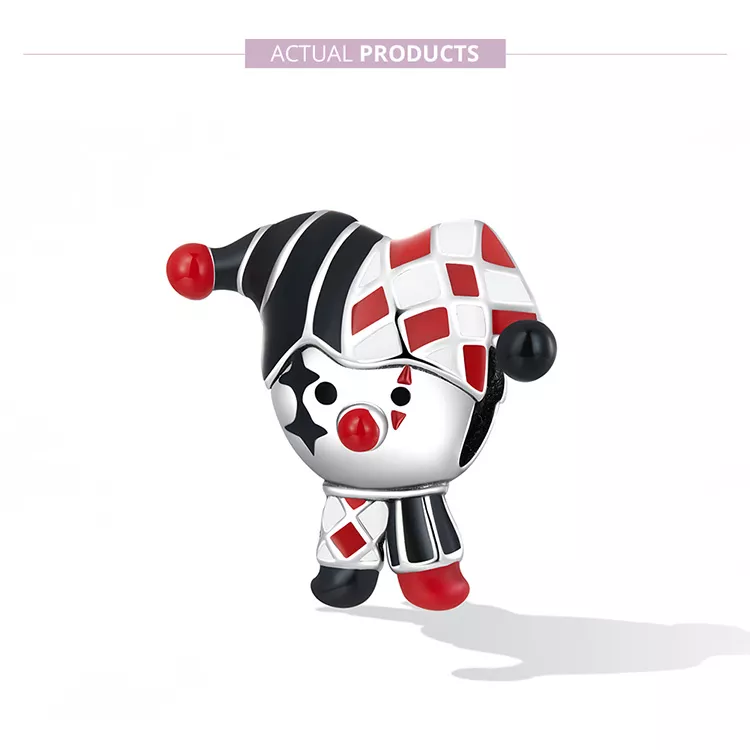 (imagen para) Charm de payaso de póker estilo Pandora - SCC2237 - Ver 7