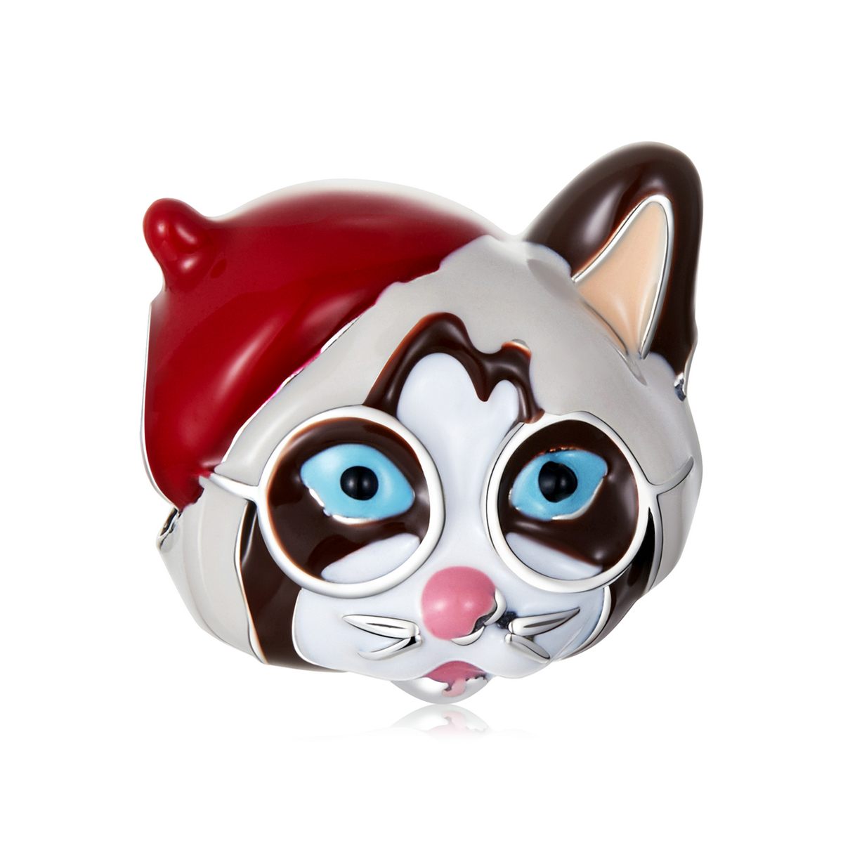 charm estilo pandora de gato siamés scc2090