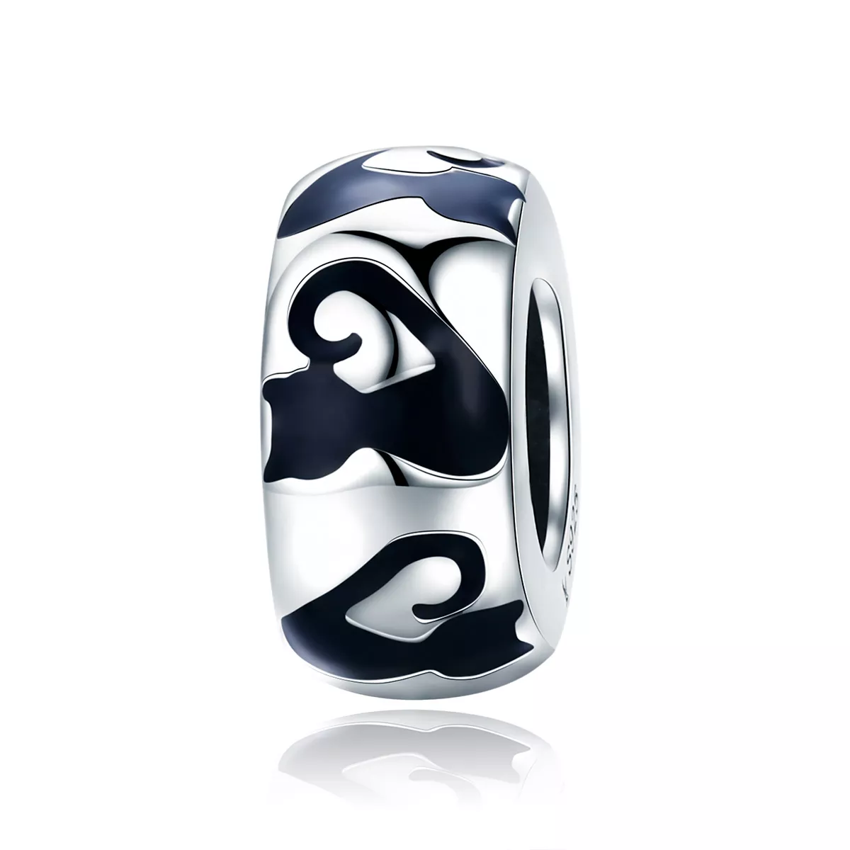 charm estilo pandora de silueta de gato scc825