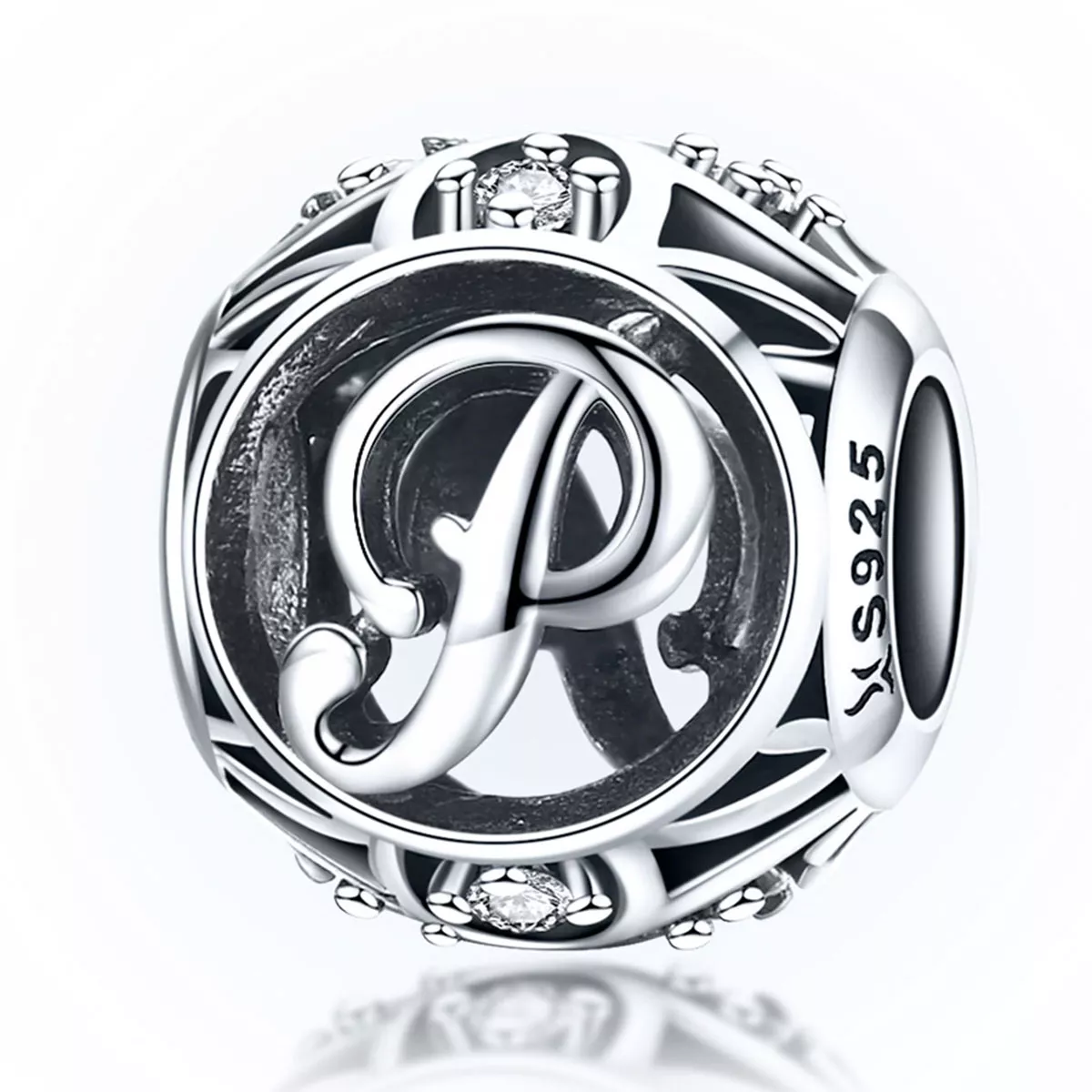 charm pandora con estilo de letra p scc738 p