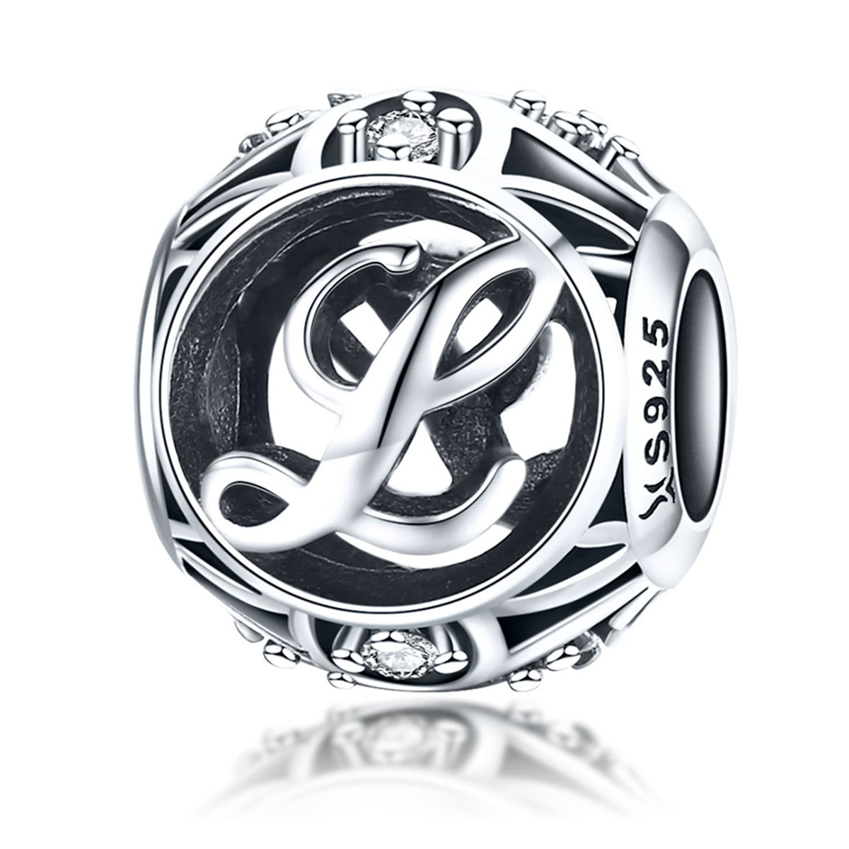 charm pandora estilo letra l scc738 l