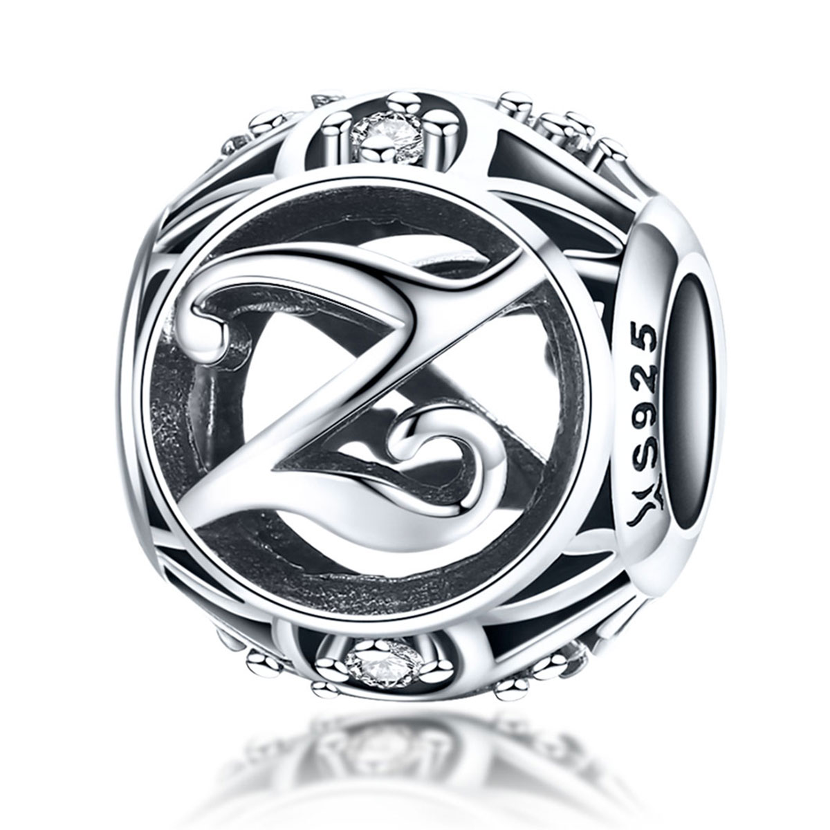 charm pandora estilo letra z scc738 z