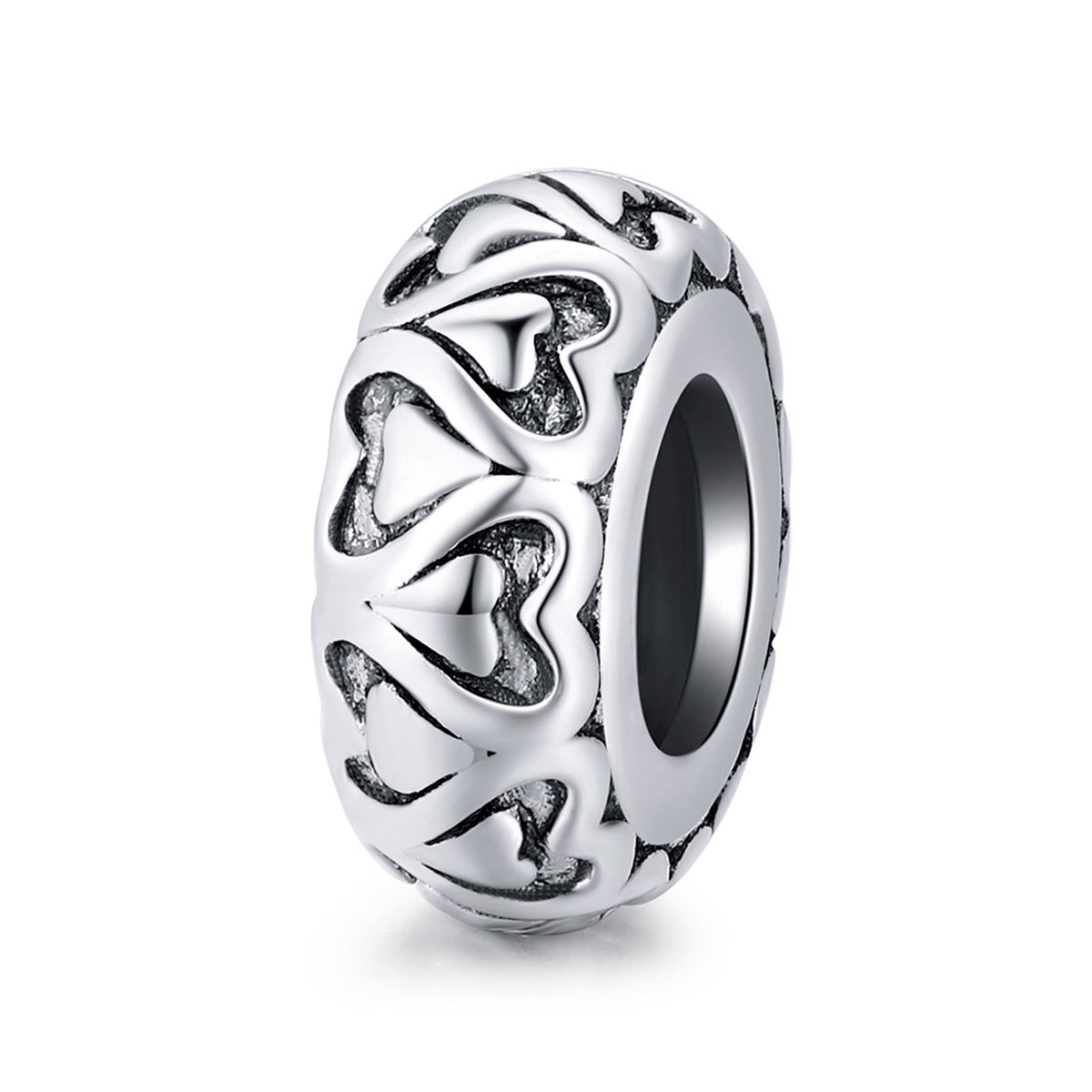 charm separador de encaje estilo pandora con amor scc1949