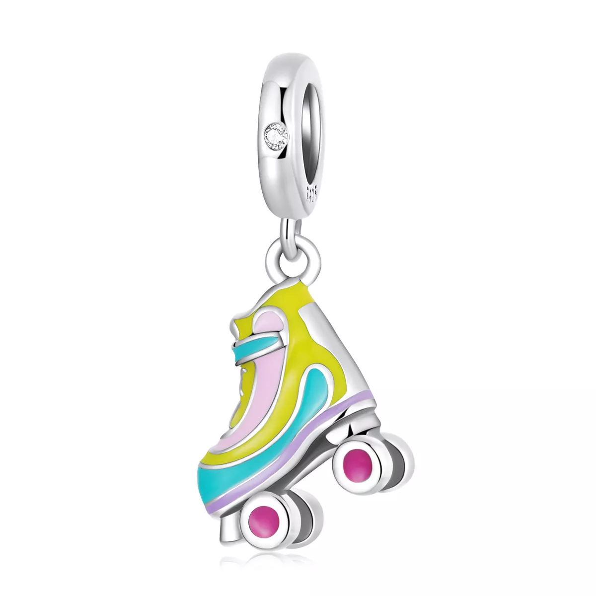 colgante de patines de hielo estilo pandora scc2213