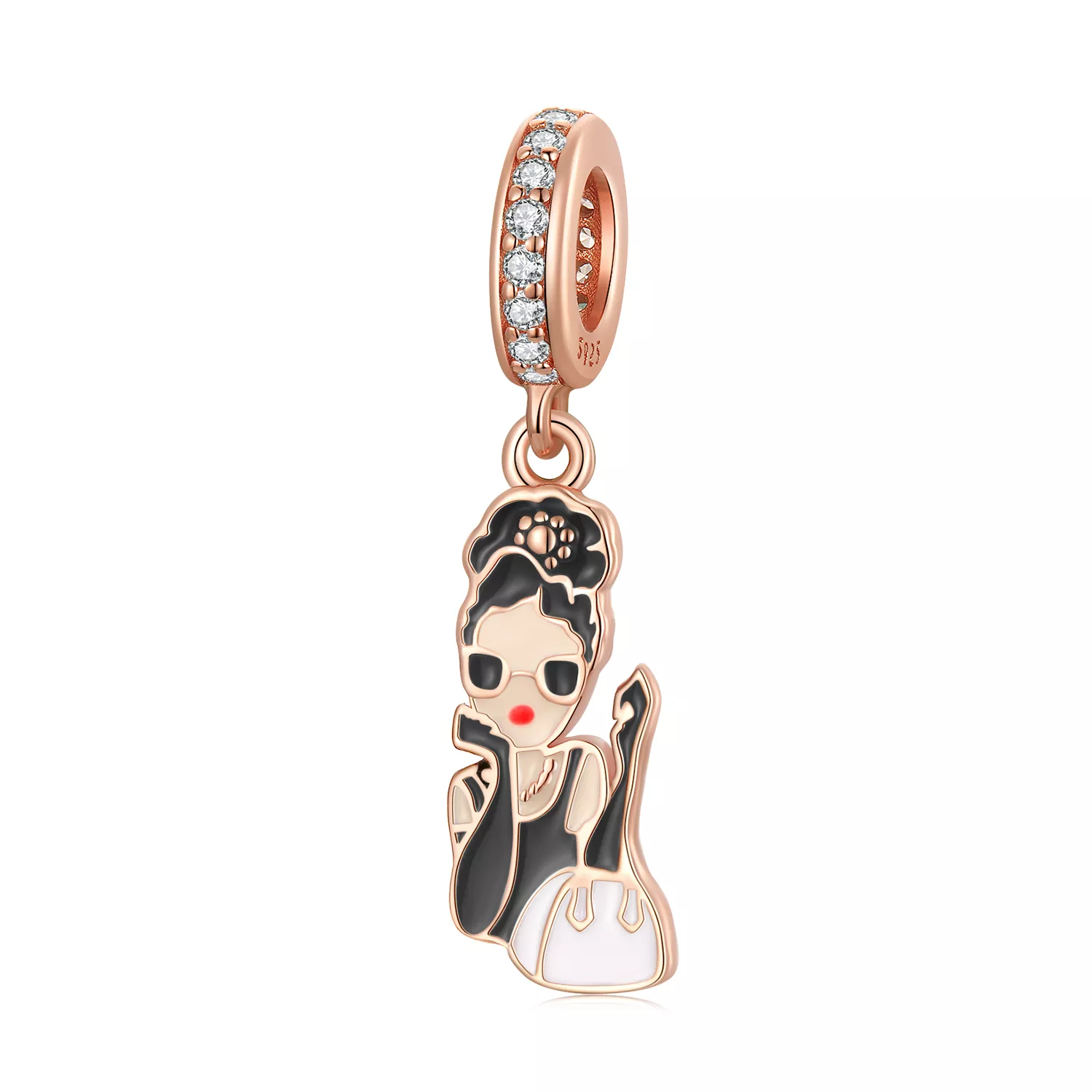 estilo pandora diosa hepburn colgante bsc641