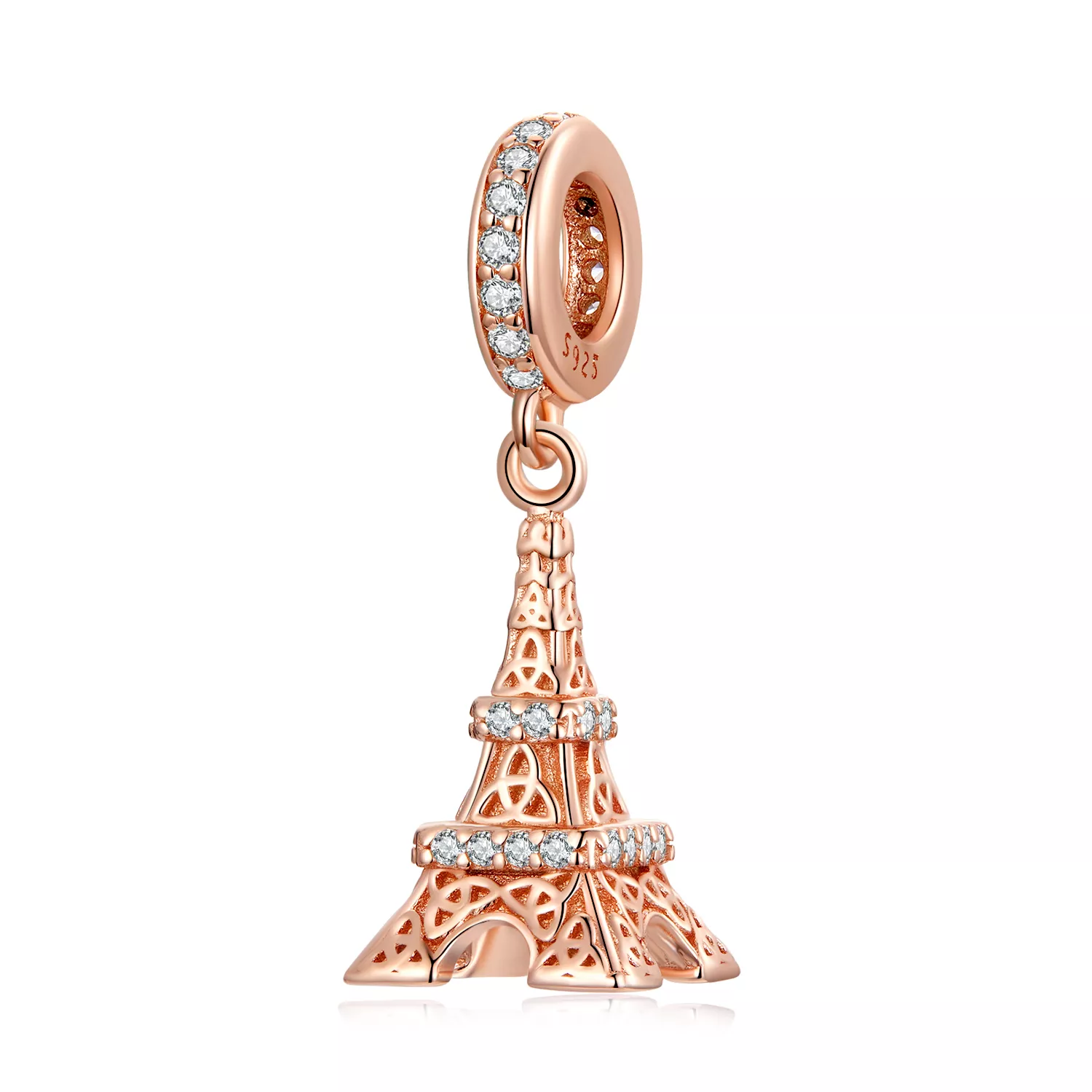 pendiente colgante estilo pandora torre eiffel bsc640