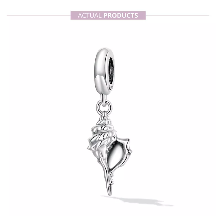(imagen para) Pendiente de Concha de Plata con Estilo Pandora - SCC2235 - Ver 7