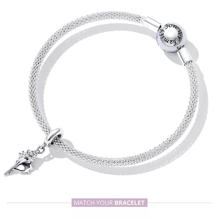 (imagen para) Pendiente de Concha de Plata con Estilo Pandora - SCC2235 - Ver 8