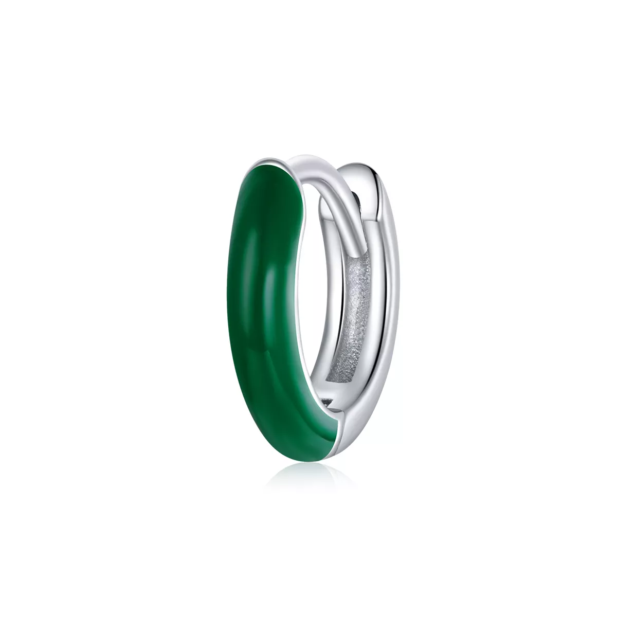 aretes estilo pandora pequeños en color verde bse488 gn