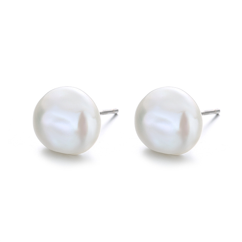 estilo pandora barroco pendientes de estudio de perlas bse604