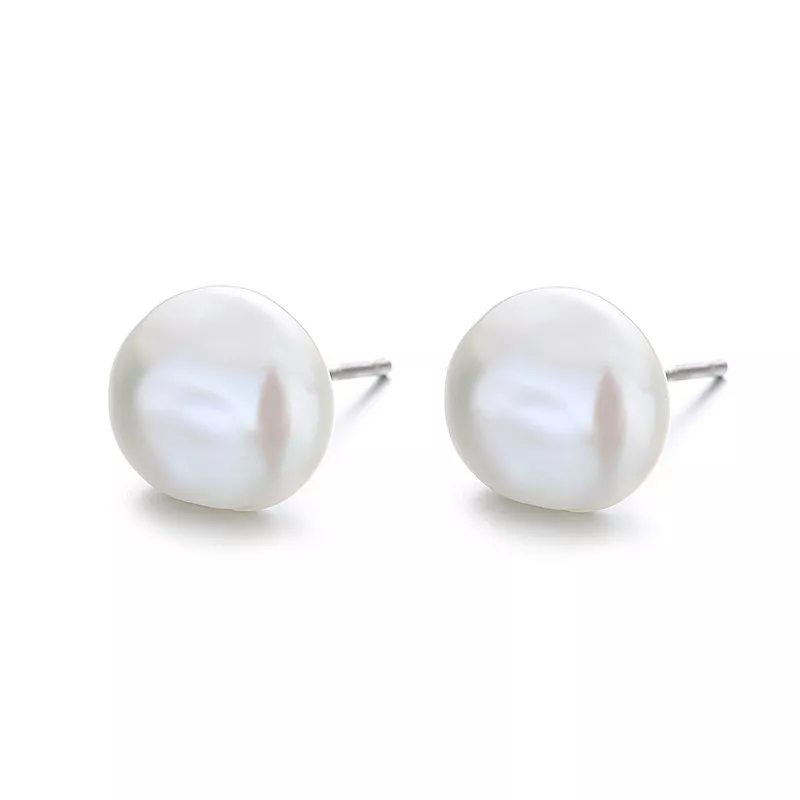 estilo pandora barroco pendientes de estudio de perlas bse604