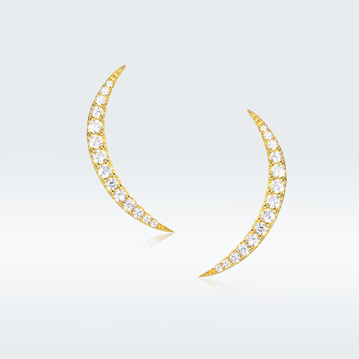 estos pendientes de estilo pandora con media luna bse314