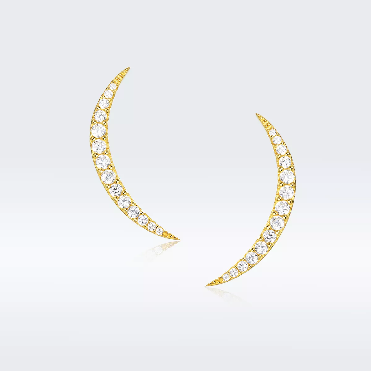 estos pendientes de estilo pandora con media luna bse314