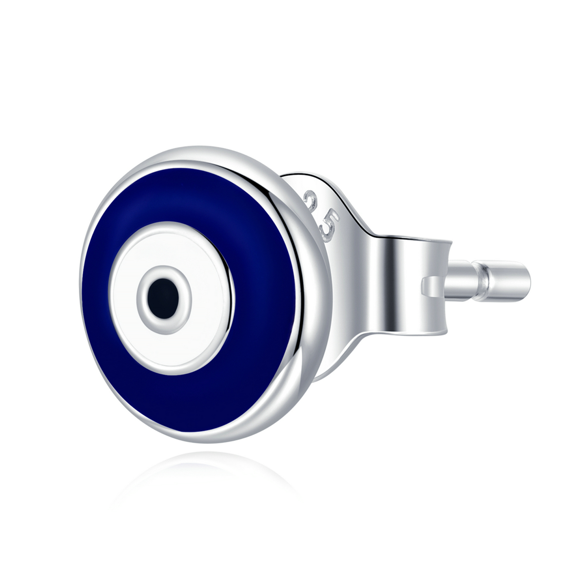 pendientes de botón estilo pandora con ojo protector sce1207 bu